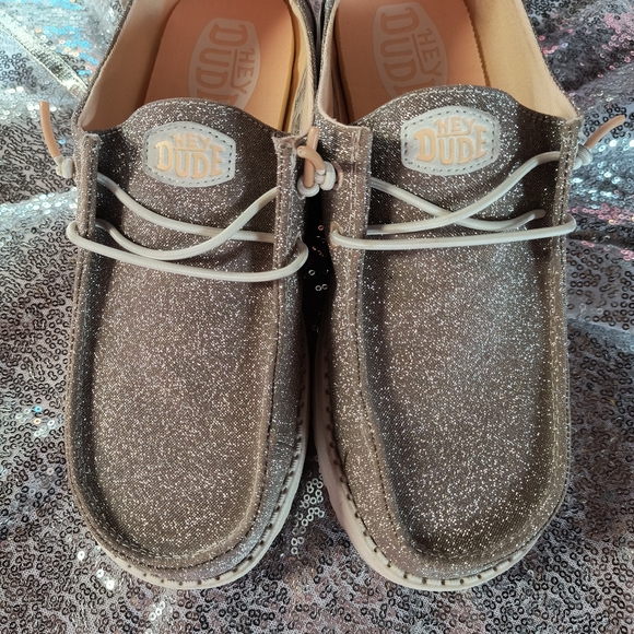 Hey Dude Shoes - Hey Dude Sparkly Shoes 8 Wide